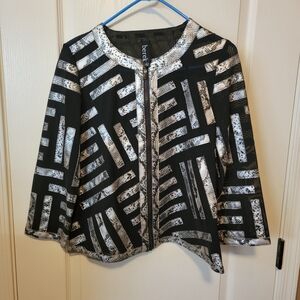 Berek Snakeskin Pattern Sheer Jacket